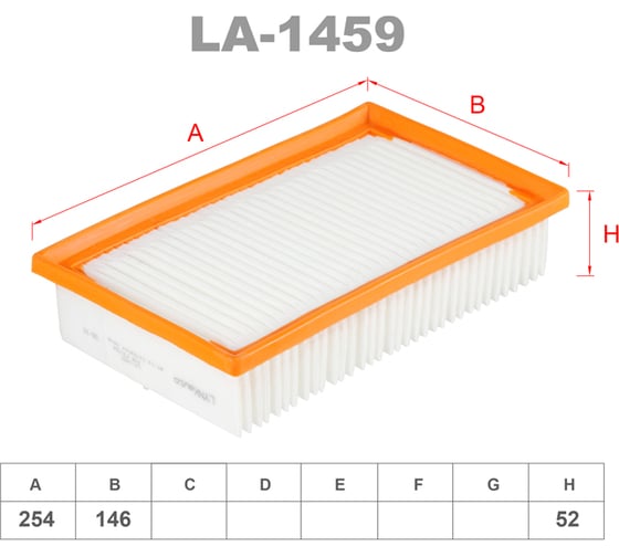 Фильтр воздушный LYNXauto LA-1459 1