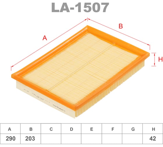 Фильтр воздушный LYNXauto LA-1507 1