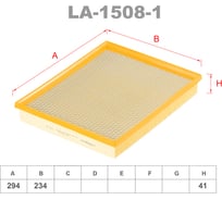 Фильтр воздушный LYNXauto LA-1508-1
