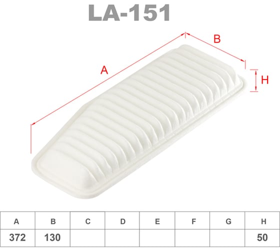 Фильтр воздушный LYNXauto LA-151 1