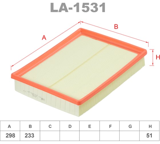 Фильтр воздушный LYNXauto LA-1531 1
