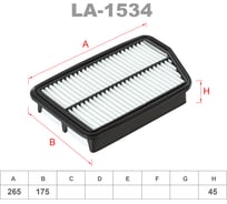 Фильтр воздушный LYNXauto LA-1534
