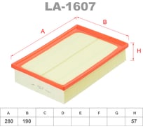 Фильтр воздушный LYNXauto LA-1607