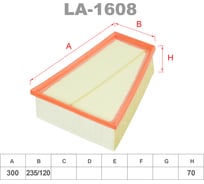 Фильтр воздушный LYNXauto LA-1608