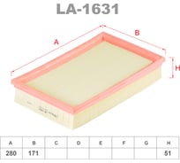 Фильтр воздушный LYNXauto LA-1631