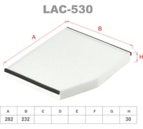 Фильтр салонный LYNXauto LAC-530