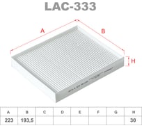 Фильтр салонный LYNXauto LAC-333