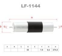 Фильтр топливный LYNXauto LF-1144