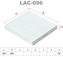 Фильтр салонный LYNXauto LAC-096