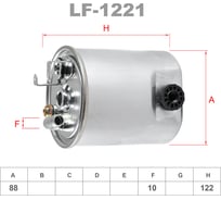 Фильтр топливный LYNXauto LF-1221