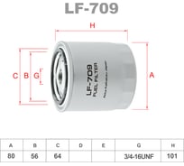 Фильтр топливный LYNXauto LF-709