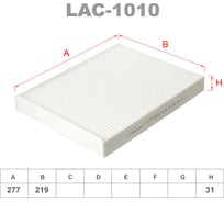 Фильтр салонный LYNXauto LAC-1010