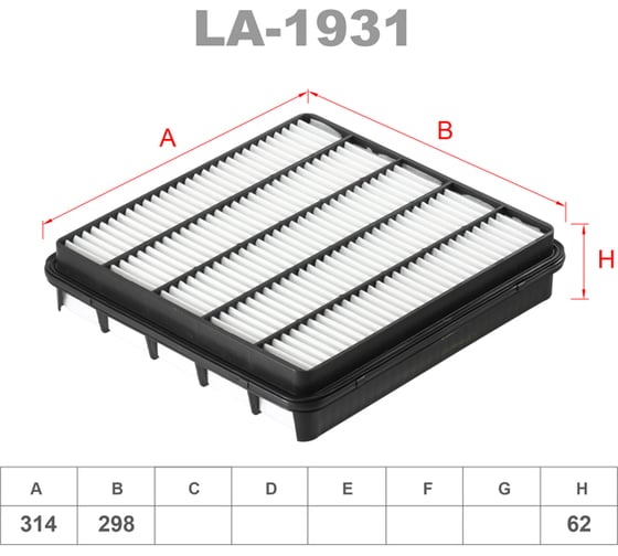 Фильтр воздушный LYNXauto LA-1931 1