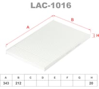 Фильтр салонный LYNXauto LAC-1016