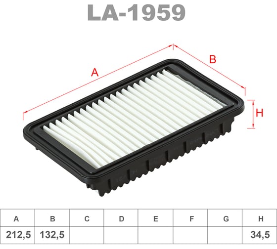 Фильтр воздушный LYNXauto LA-1959 1