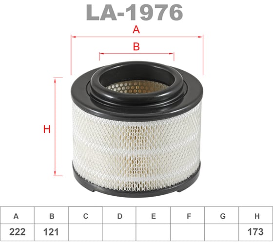 Фильтр воздушный LYNXauto LA-1976 1