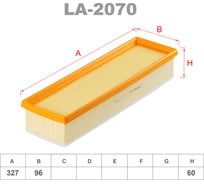Фильтр воздушный LYNXauto LA-2070