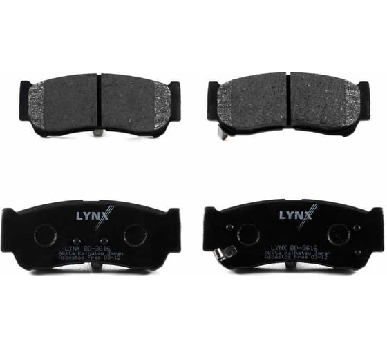 Колодки тормозные задние LYNXauto BD-3616