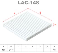 Фильтр салонный LYNXauto LAC-148