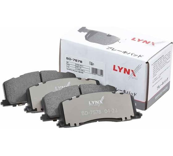 Колодки тормозные задние LYNXauto BD-7578