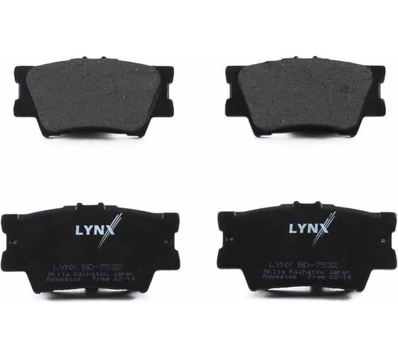 Колодки тормозные задние LYNXauto BD-7532