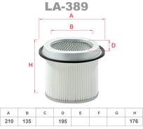 Фильтр воздушный LYNXauto LA-389