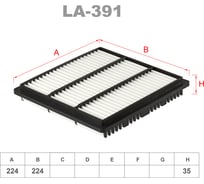 Фильтр воздушный LYNXauto LA-391