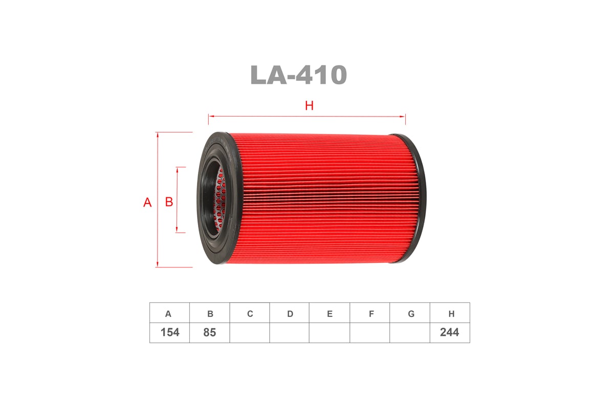 Фильтр воздушный LYNXauto LA410 выгодная цена, отзывы