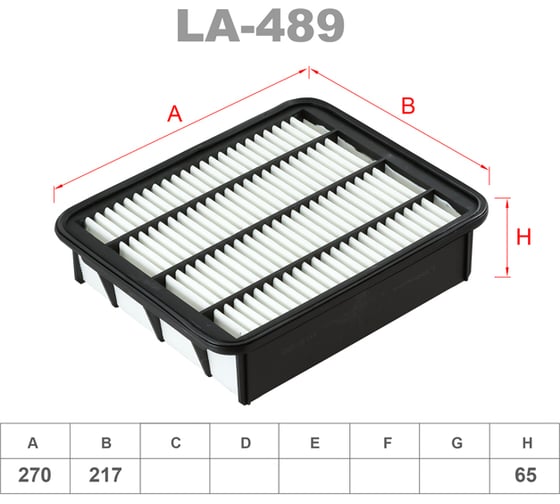 Фильтр воздушный LYNXauto LA-489 1