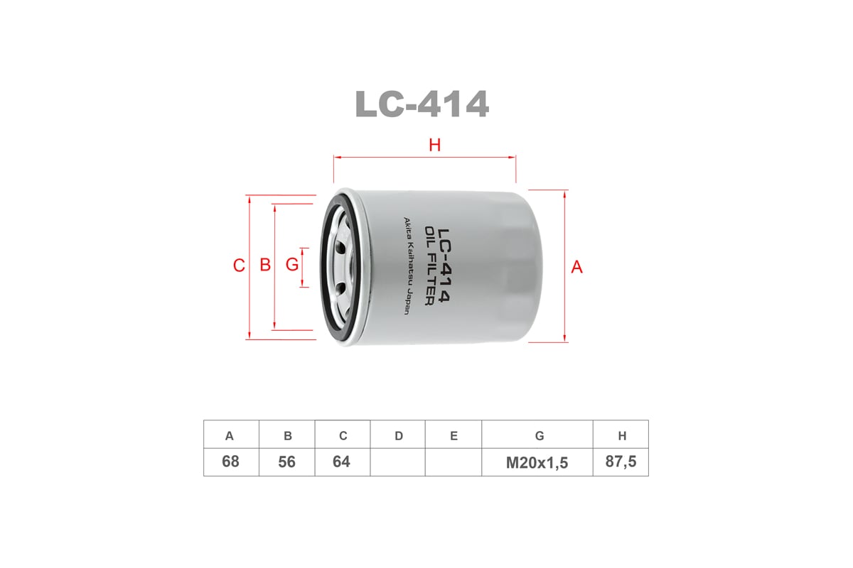 Фильтр масляный LYNXauto LC-414 - выгодная цена, отзывы, характеристики ...
