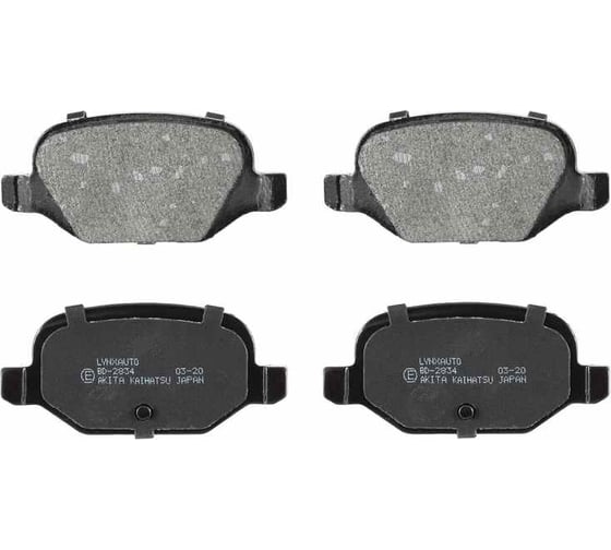Колодки тормозные задние LYNXauto BD-2834 1