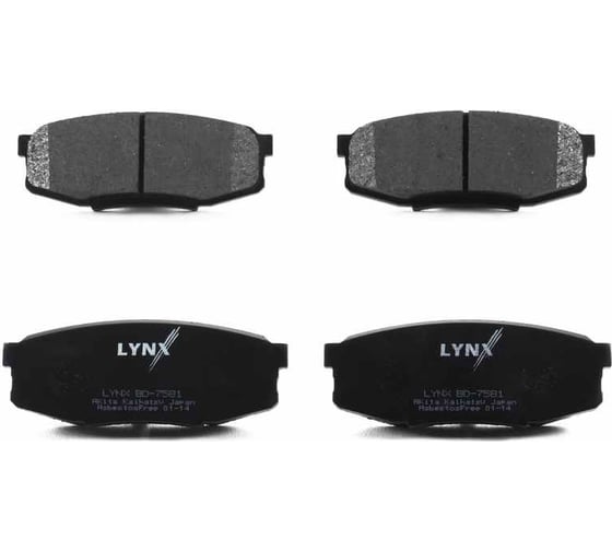 Колодки тормозные задние LYNXauto BD-7581 1