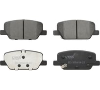 Колодки тормозные задние LYNXauto BD-3654