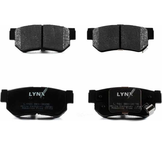 Колодки тормозные задние LYNXauto BD-3605 1