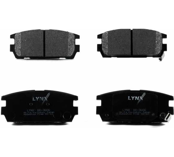 Колодки тормозные задние LYNXauto BD-3606