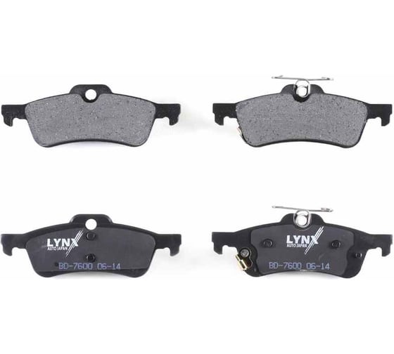 Колодки тормозные задние LYNXauto BD-7600 1