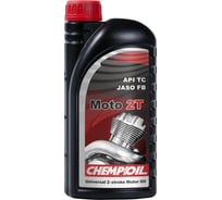 Масло моторное для 2-х тактных двигателей Moto 2T на минеральной основе 1 л CHEMPIOIL CH9201-1-E