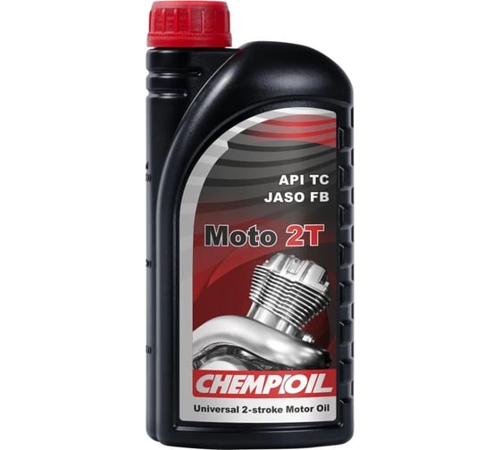 Масло моторное для 2-х тактных двигателей Moto 2T на минеральной основе 1 л CHEMPIOIL CH9201-1-E