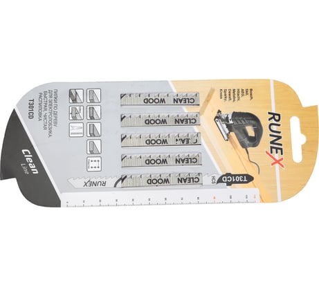 Пилки 115x90 мм, чистый распил, T301 CD, 5 шт. Runex 555115