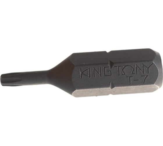 Бита 1/4", TORX с отверстием, T7, 25 мм KING TONY 102507U