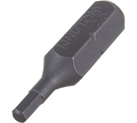 Вставка бита торцевая 1/4", HEX, 2,5 мм, L=25 мм KING TONY 102525H