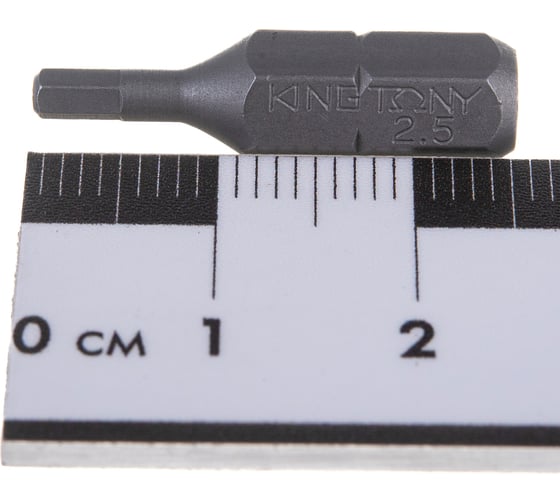 Вставка бита торцевая 1/4", HEX, 2,5 мм, L=25 мм KING TONY 102525H