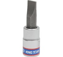 Головка-бита торцевая, 1/4", Slotted, 7,0х1,2 мм, L=37 мм KING TONY 203207