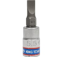 Головка-бита торцевая, 1/4", Slotted, 5,5х1,2 мм, L=37 мм KING TONY 203255