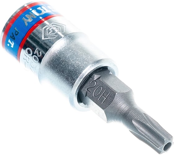 Головка-бита торцевая 1/4", TORX с отверстием, T20Н, L=37 мм KING TONY 203720 1