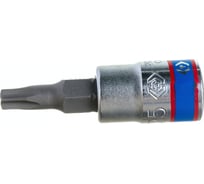 Головка-бита торцевая 1/4", TORX с отверстием, T25Н, L=37 мм KING TONY 203725