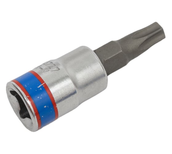 Головка-бита торцевая 1/4", TORX с отверстием, T27Н, L=37 мм KING TONY 203727