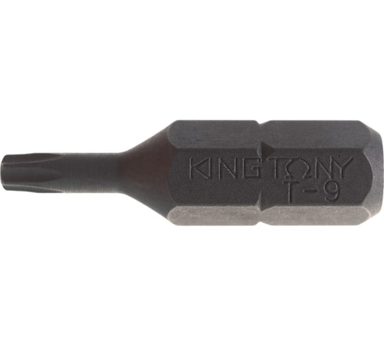 Бита 1/4", TORX с отверстием, T9, 25 мм KING TONY 102509U