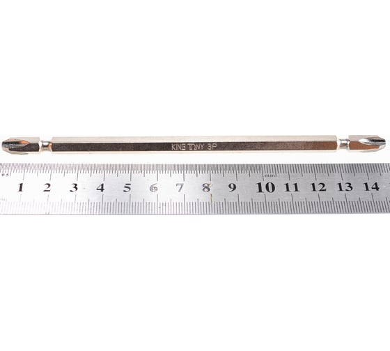 Бита двухсторонняя 1/4", Phillips, PH3, 150 мм KING TONY 131503P