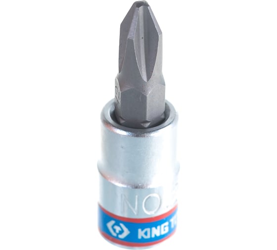 Головка-бита 1/4", Phillips, PH2, 37 мм KING TONY 203102 1